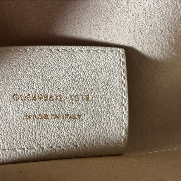 YSL•Tall Shopping Tote•Smooth Leather Vintage White•Crossbody Messenger•FLAWLESS - Picture 10 of 16